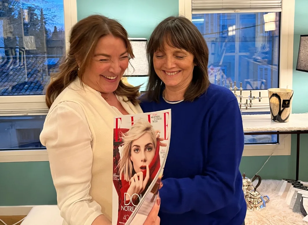 Ruth Tchénio dans le Elle Magazine